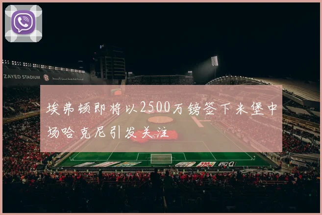 埃弗顿即将以2500万镑签下米堡中场哈克尼引发关注