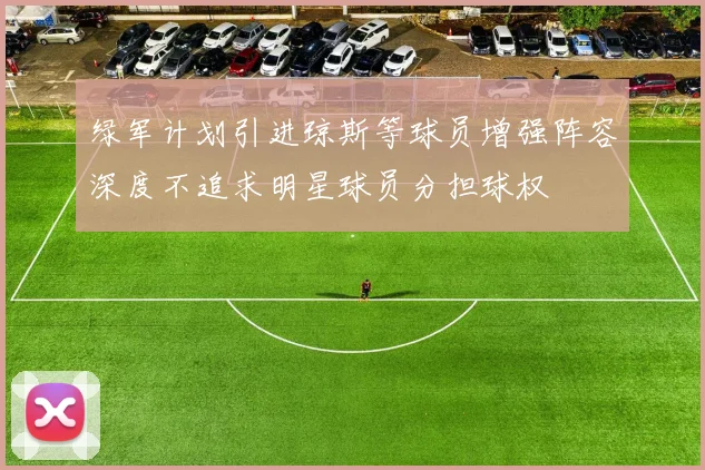 绿军计划引进琼斯等球员增强阵容深度不追求明星球员分担球权